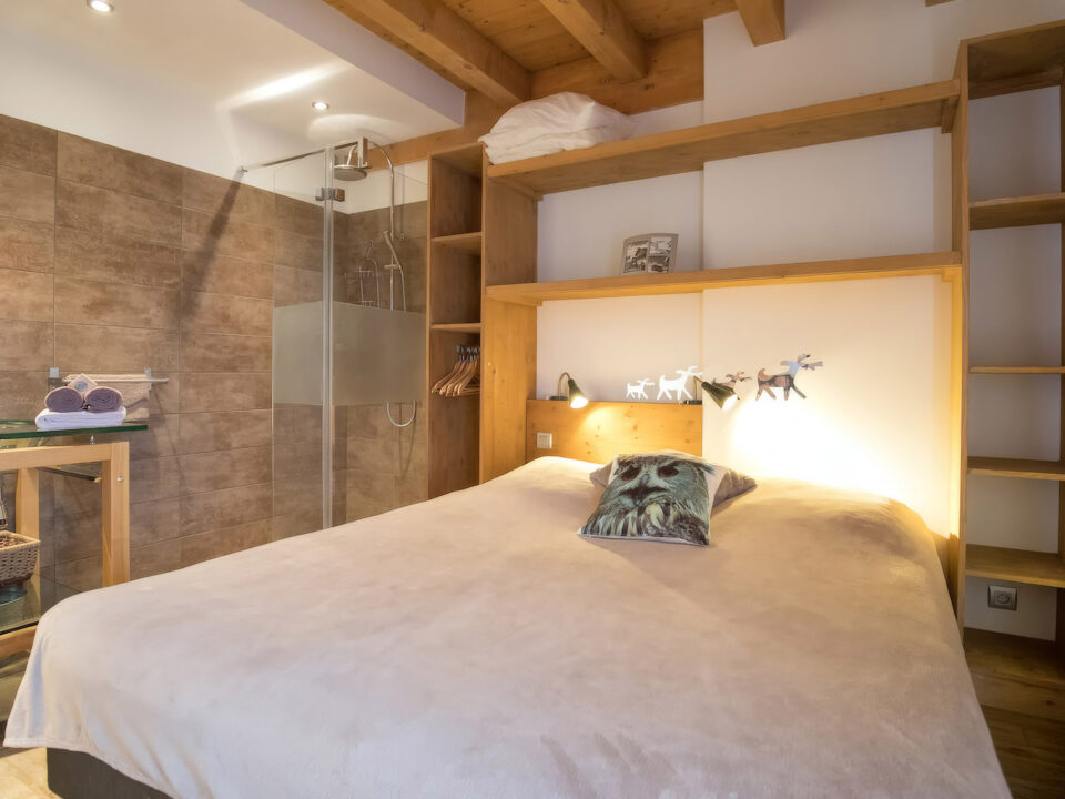 chambre double avec douche