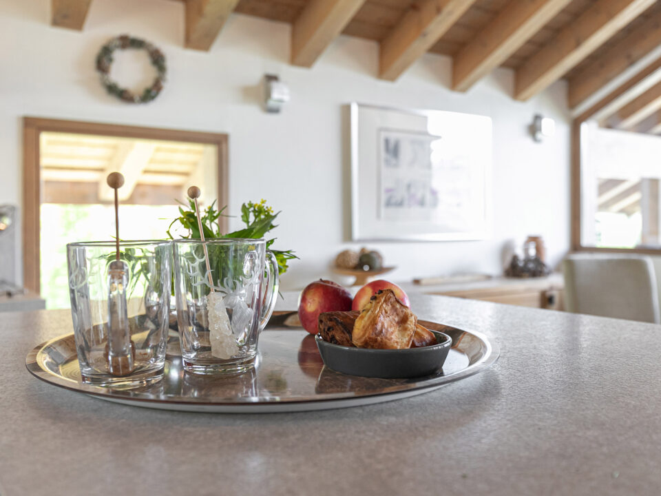 Apéritifs sur bar du Chalet